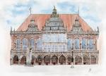 Postcard DIN-A6 City Hall Bremen9